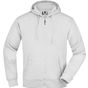 James&Nicholson Men's Hooded Jacket white