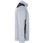 James&Nicholson Men´s Knitted Workwear Fleece Jacket -STRONG- white_melange/carbon