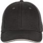 K-up Casquette Baseball avec sandwich - 6 panneaux dark_grey/light_grey