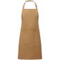 Premier Tablier bavette avec poche Colours Collection camel