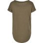Build Your Brand Ladies Long Slub Tee olive