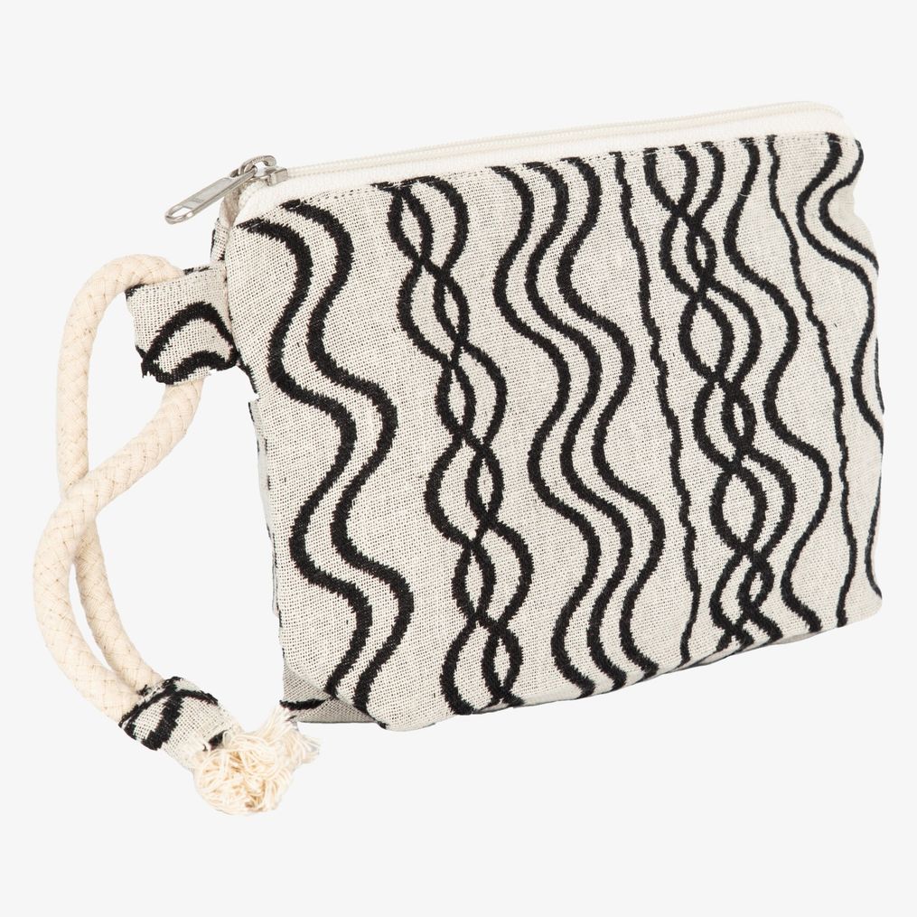 Pochette zippée recyclé - Motif vague kimood