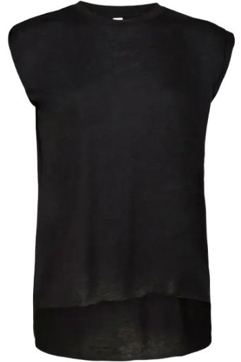 Image produit Women's flowy muscle tee with rolled cuff