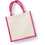 Westford Mill Printers Midi Jute Bag fuchsia