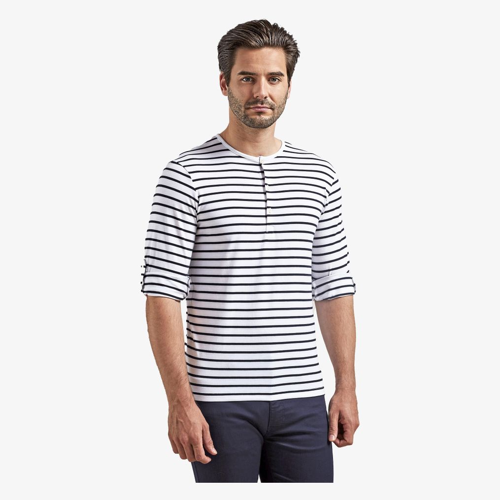 Tee-shirt à manches retroussables Long John pour homme Premier