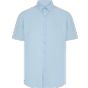 Henbury Men's short sleeved 'cotton feel' coolplus® shirt blue