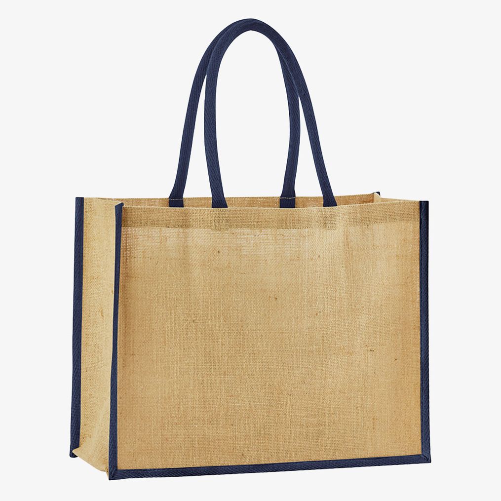 Tote bag classique en jute amidonné naturel westfordmill