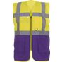 yoko Gilet multifonction haute visibilité hi_vis_yellow/purple