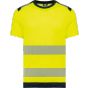 WK Designed To Work T-shirt de sécurité recyclé manches courtes unisexe hi_viz_yellow/navy