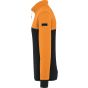WK Designed To Work Sweat-shirt écoresponsable col zippé unisexe black/orange