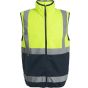 Regatta Men's Pro HI-VIS Full Zip Gilet yellow/navy