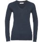 Russell Pullover col V femme french navy