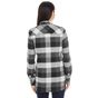 Burnside Women's Woven Plaid Flannel Shirt black_check