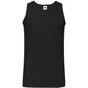 fruit of the loom Valueweight Athletic Vest black