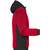 James&Nicholson Men´s Padded Hybrid Jacket red_melange/black