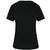 kariban T-shirt bio col à bords francs manches courtes femme black