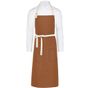 SG Accessories - Bistro Santorini - Contrasted Bib Apron with Pocket burnt_orange