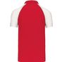 Kariban Polo Baseball red/white