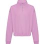 AWDis Just Hoods Women's cropped 1/4 zip Sweat lavender