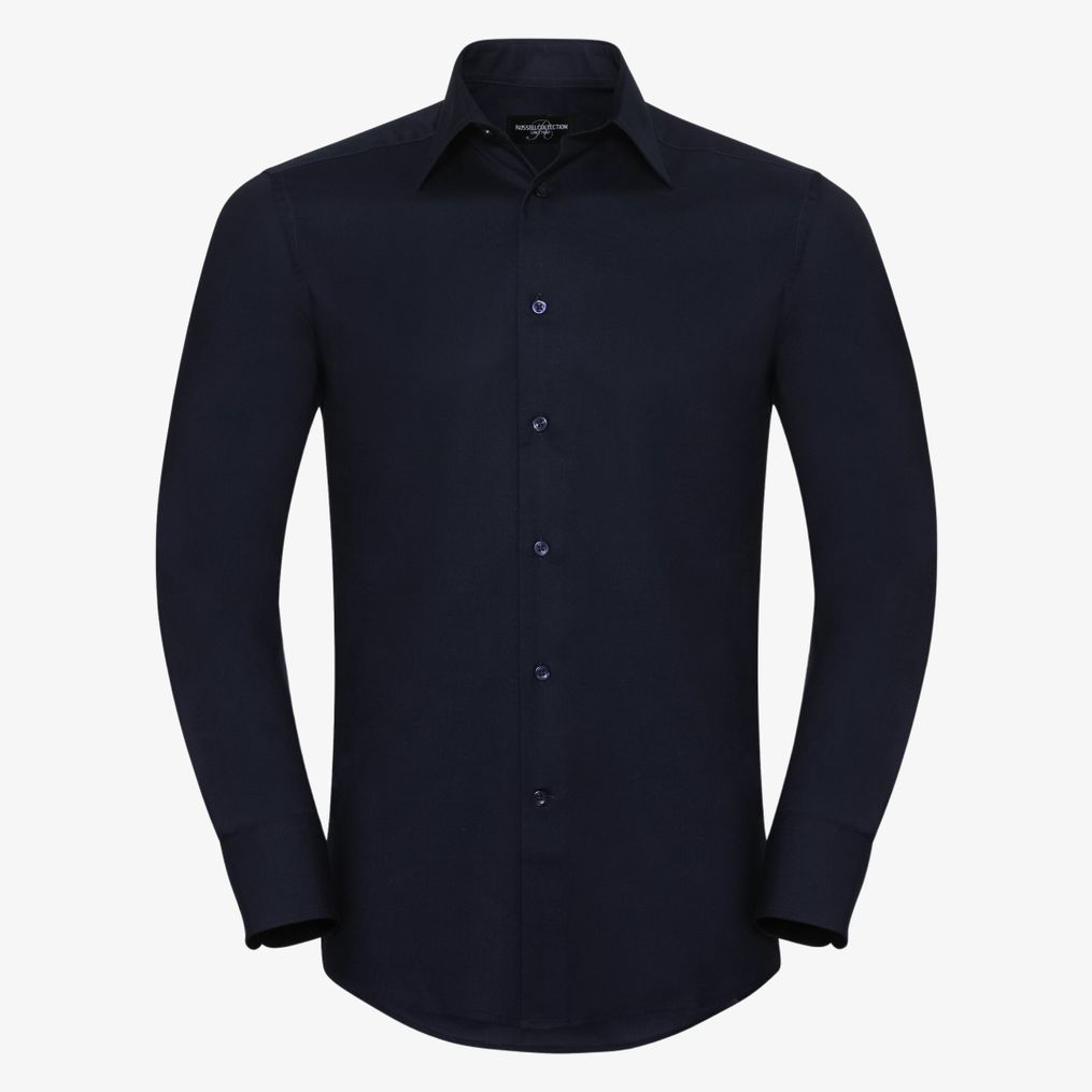 Men’s long sleeve tailored oxford shirt Russell Collection