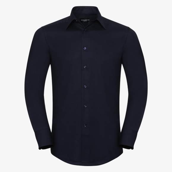 Men’s long sleeve tailored oxford shirt Russell Collection