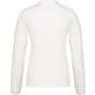 kariban Polo piqué manches longues femme  white