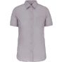 Kariban Chemise popeline polycoton manches courtes entretien facile femme silver