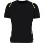 Kustom Kit Cooltex® Contrast Tee Black / Fluorescent lime