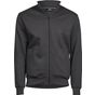 Tee Jays Full zip sweat cardigan dark_grey
