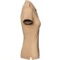 WK Designed To Work Polo Day To Day contrasté manches courtes femme camel/black