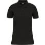 WK Designed To Work Polo Day To Day contrasté manches courtes femme black/silver