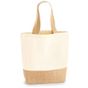 Westford Mill Sac de courses en toile avec base en jute natural
