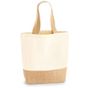 westfordmill Sac de courses en toile avec base en jute natural