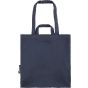 Neutral Twill Bag, Multiple Handles navy