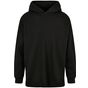 Build Your Brand Oversized Cut On Sleeve Hoody black