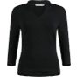 Kustom Kit 3/4 Sleeve Regular Fit Mandarin Collar Black