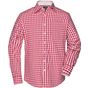 James&Nicholson Men´s Checked Shirt red/white