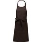 Kariban Tablier polycoton avec poche chocolate