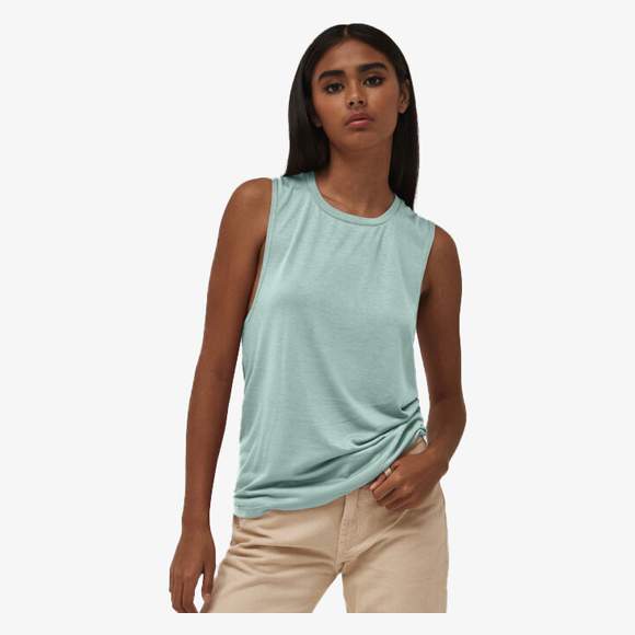 Womens flowy scoop muscle tank Bella