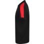 Finden+Hales Adults contrast panel polo black/red