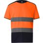 yoko T-Shirt bicolore hi-vis hi_vis_orange/navy