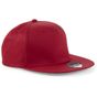 Beechfield Casquette snapback rappeur à 5 panneaux rouge classique