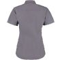 Kustom Kit Women's Premium Oxford Shirt Short Sleeve Charcoal