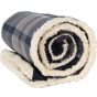 K-up Plaid sherpa storm_grey/navy_checked