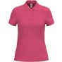 iDeal Basic Brand Polo piqué femme 180 ideal_fuchsia