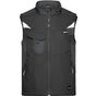 James&Nicholson Workwear Softshell Vest -STRONG- - black/black - XL