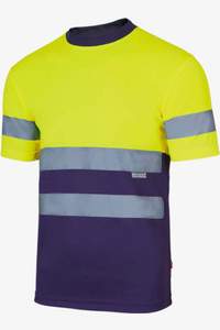 Image produit T-shirt technique bicolore haute visibilité