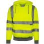 Korntex Hi-Vis workwear hoody cork Signal yellow