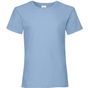 fruit of the loom Valueweight T Girls sky_blue