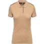 WK Designed To Work Polo Day To Day contrasté manches courtes femme camel/black